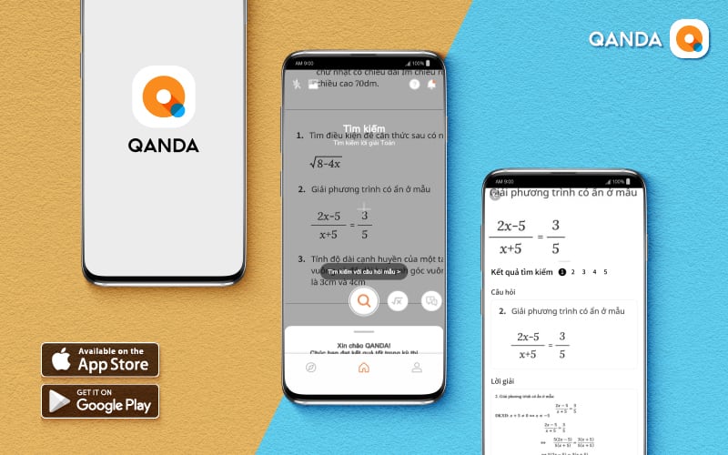 App QANDA: Giải Toán thần tốc